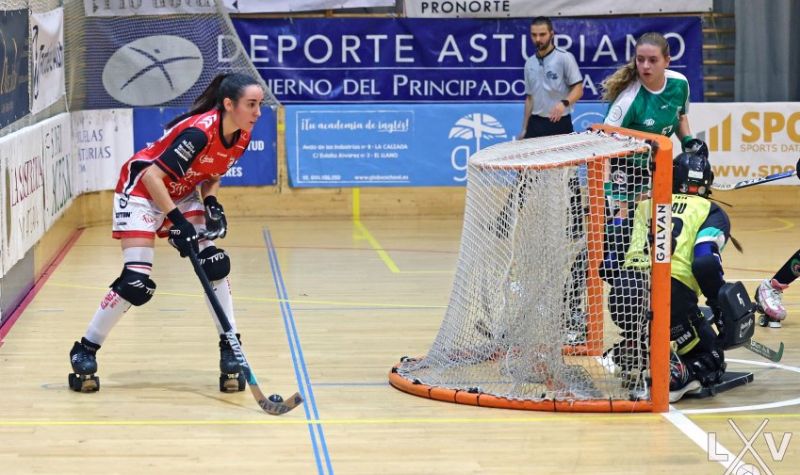 María Igualada en una acción del partido ante el Alcobendas (Foto: Luis Velasco)