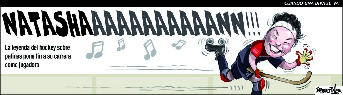 Tasha se baja de los patines